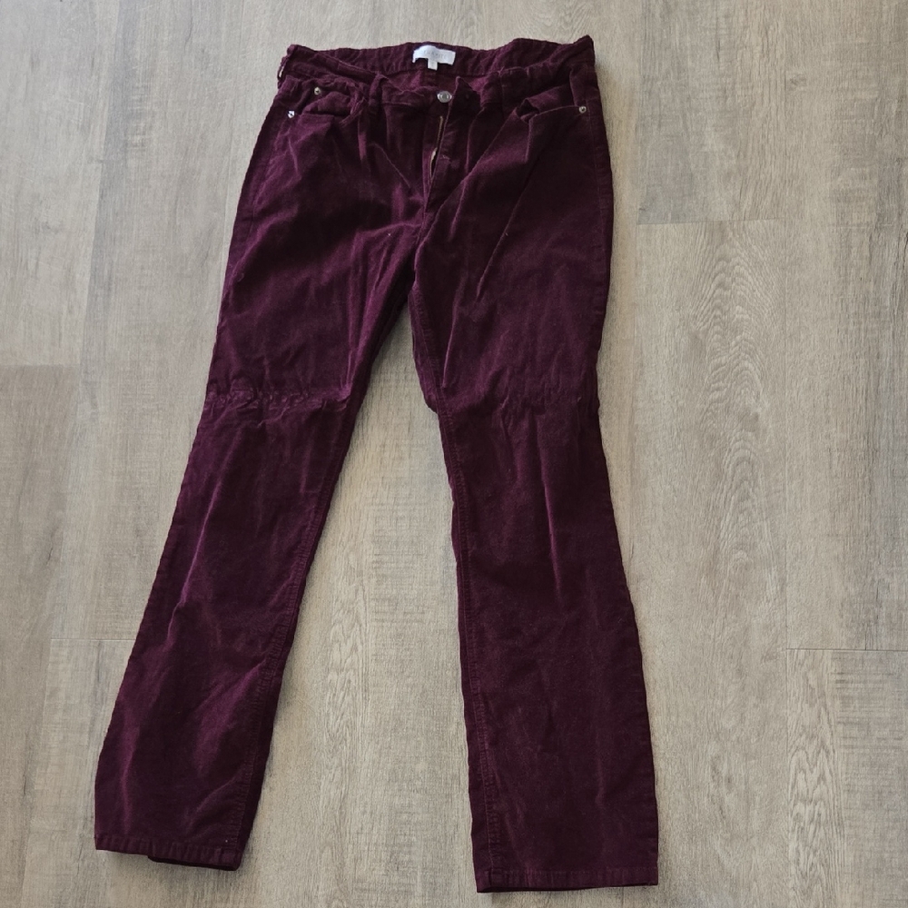 Dynamite Deep Burgundy Straight Leg Jeans